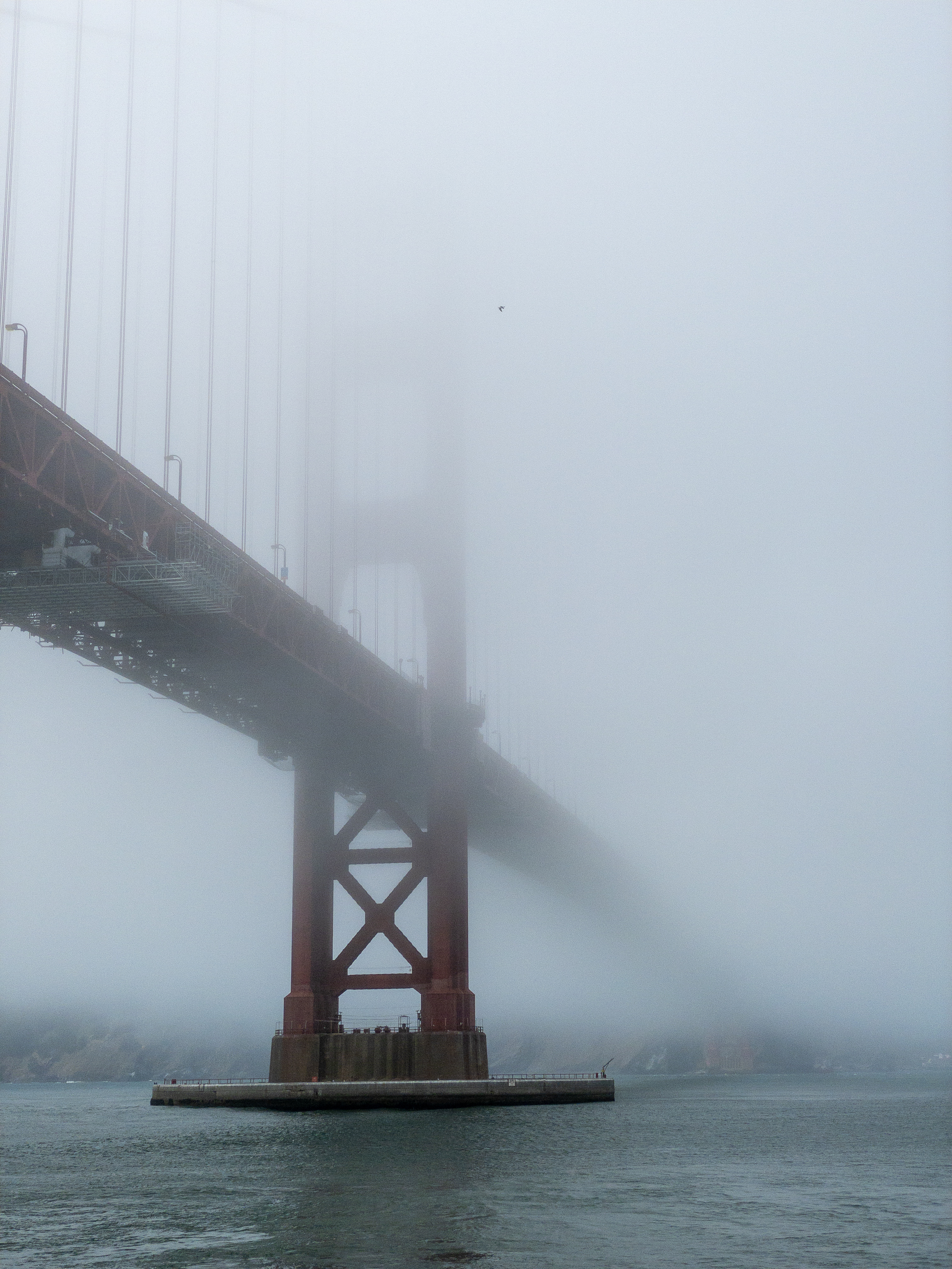 foggy golden gate bridge